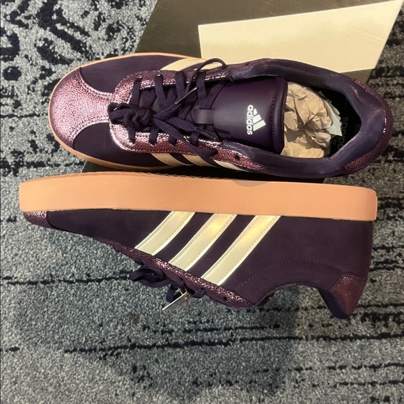 Adidas VL COURT 3.0 K Purple size 7 eu 40 - Picture 3 of 4
